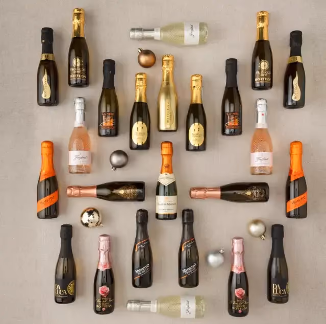 John Lewis Fizz advent calendar contents, photograph 1 of 2