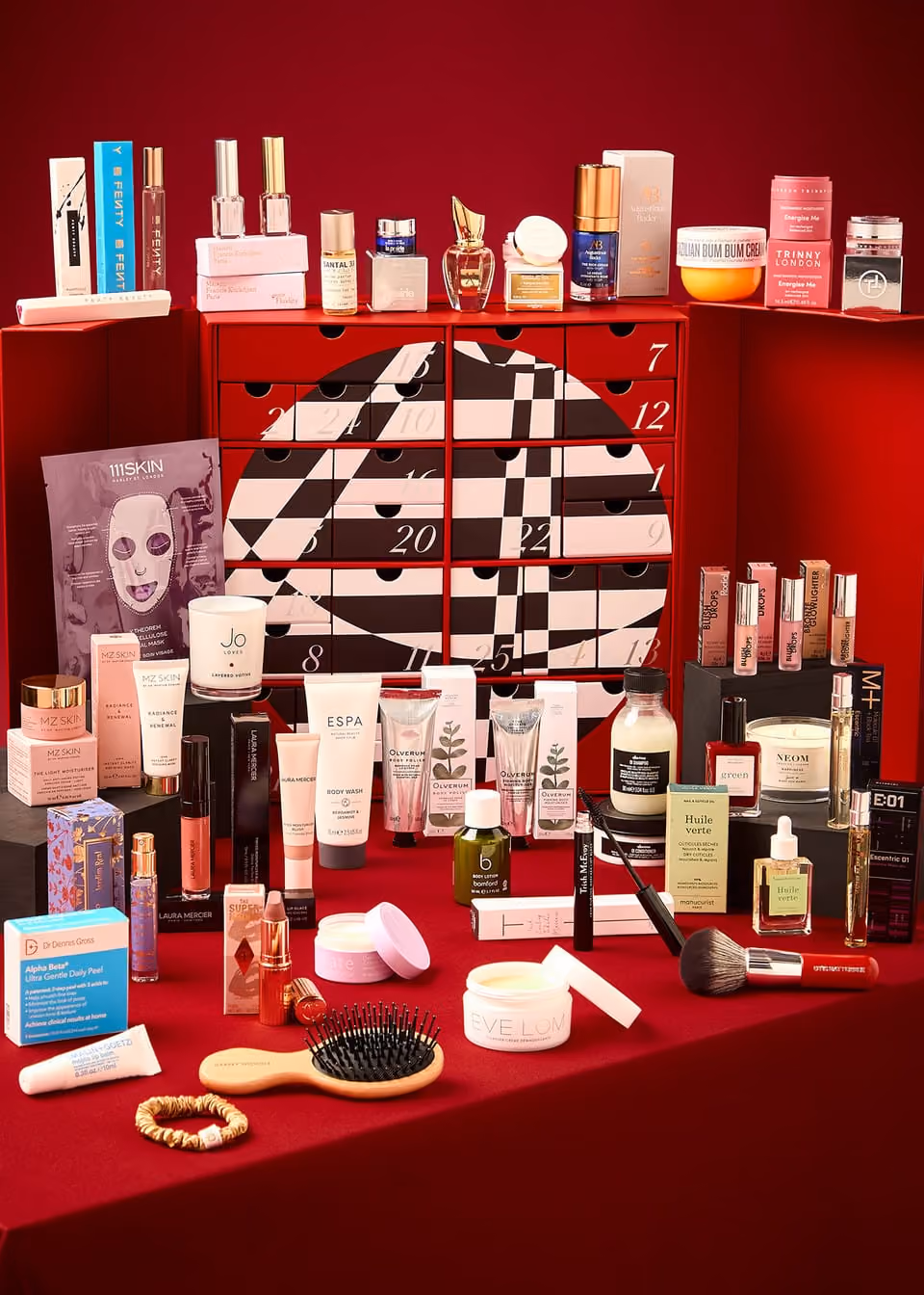 Harvey Nichols Beauty 2024 advent calendar contents, photograph 1 of 1