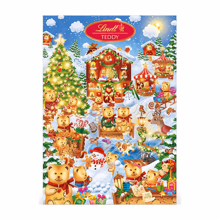 Lindt Chocolate Teddy Bear Hidden Game, Lindt advent calendar