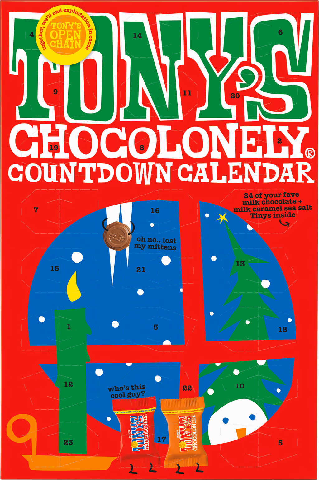 Tony's Chocolonely Tiny's Countdown 2024, Tony's Chocolonely advent calendar