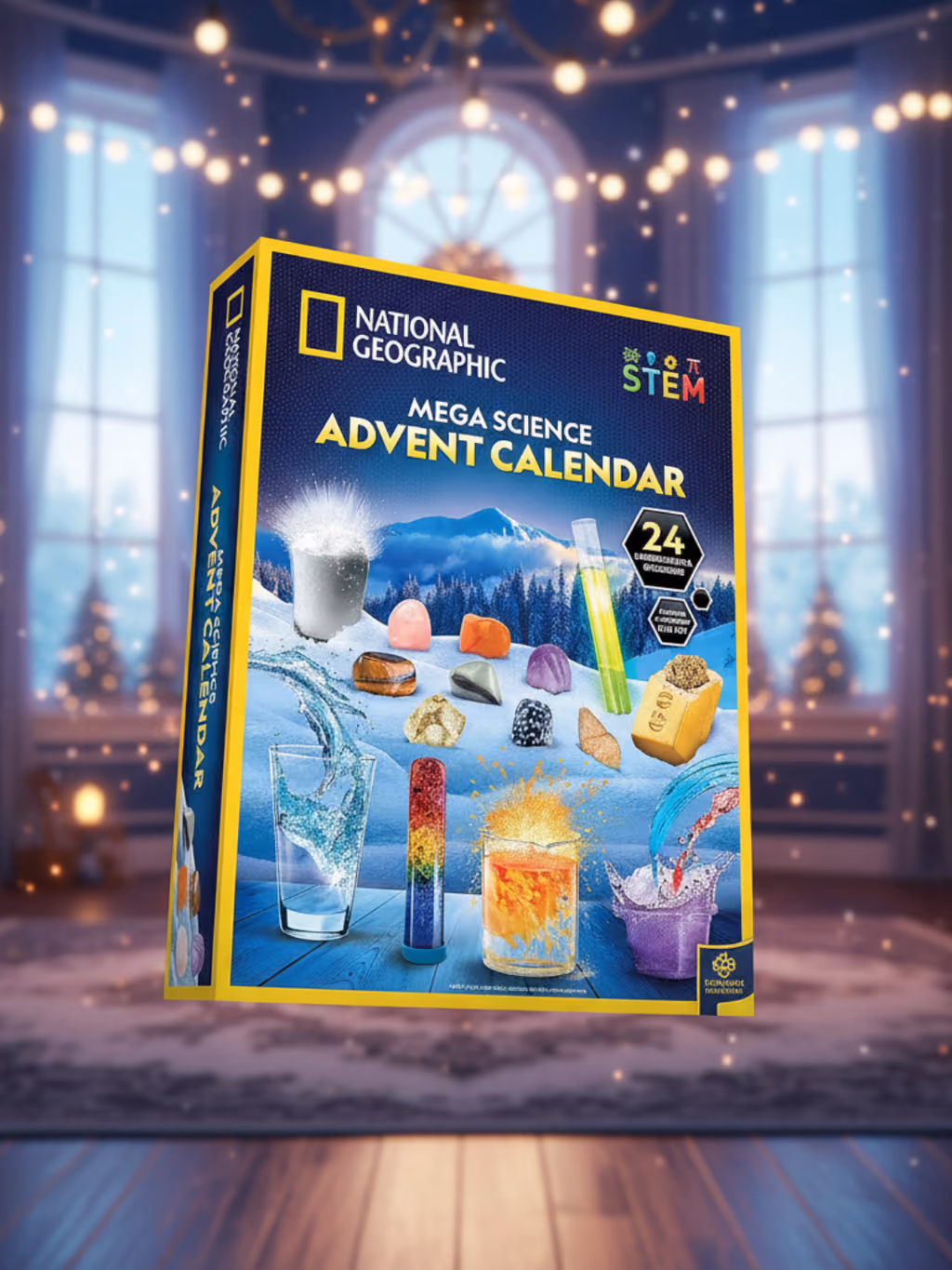 Our photograph of what is inside NATIONAL GEOGRAPHIC Science Kit & Rock Collection 2025