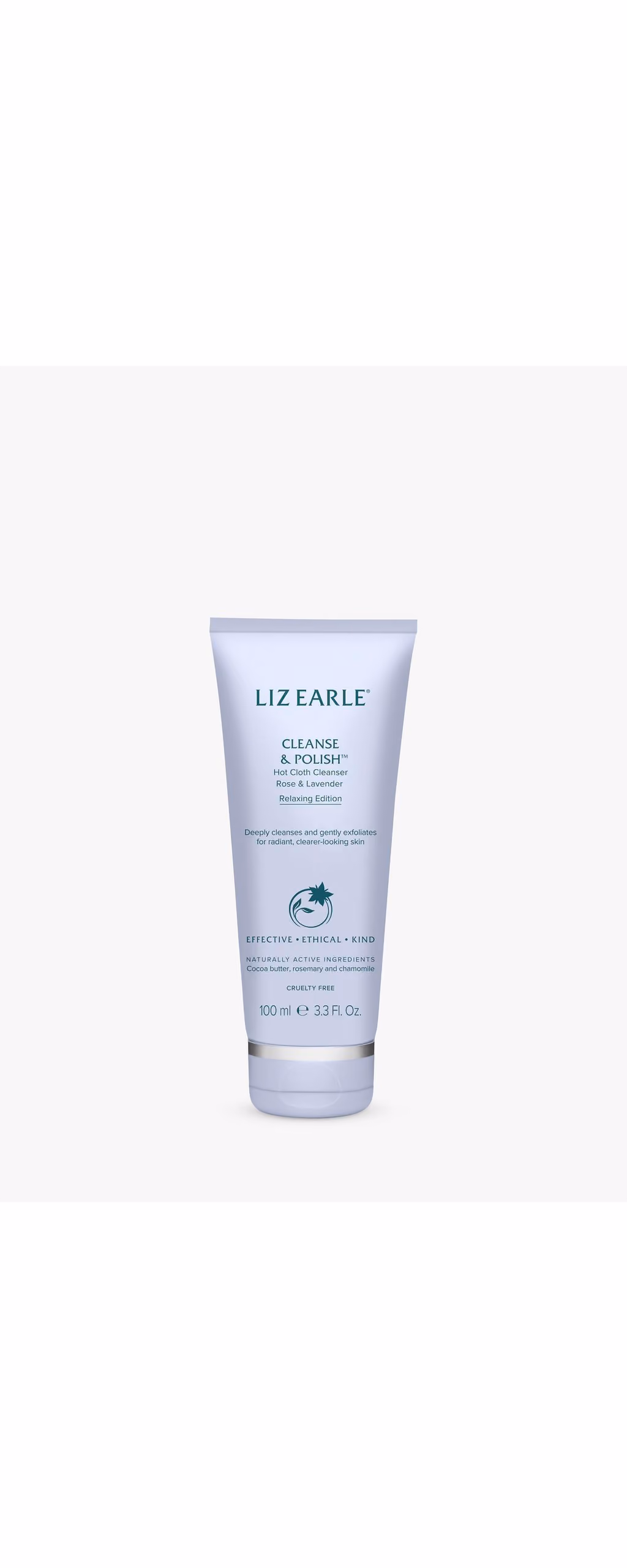 Liz Earle Cleanse & Polish Relaxing Edition with muslin cloth