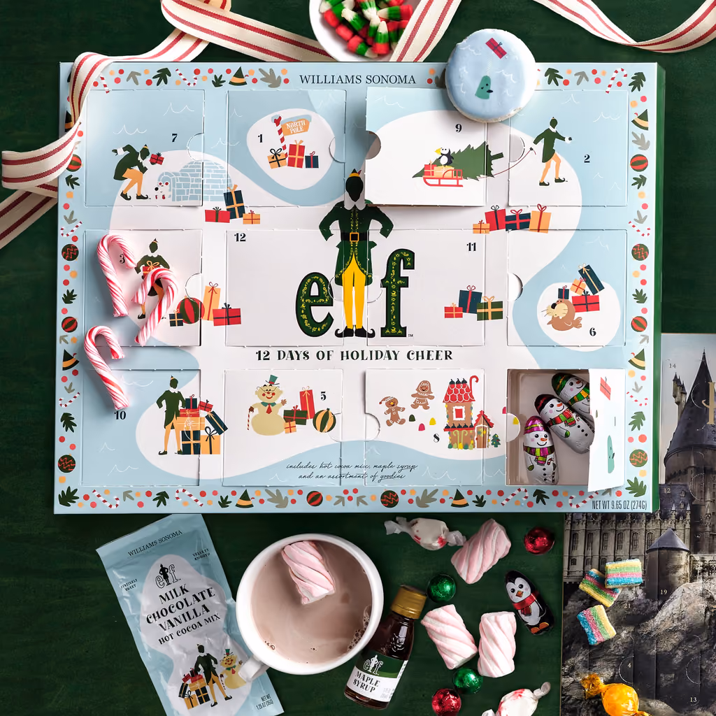 Elf x Williams Sonoma 12 Days of Holiday Cheer 2026, Williams Sonoma advent calendar
