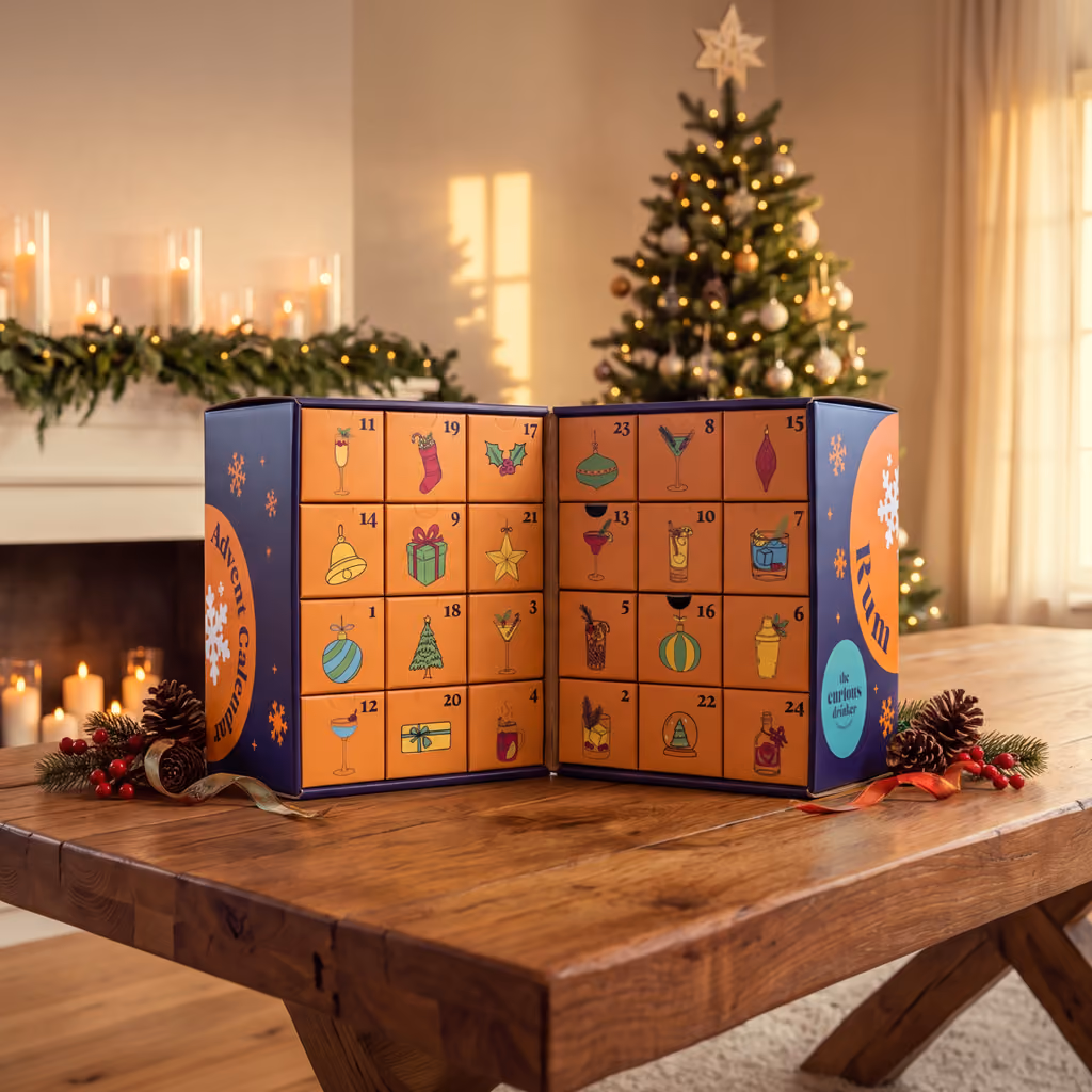 The box opened out to show its 24 numbered doors
