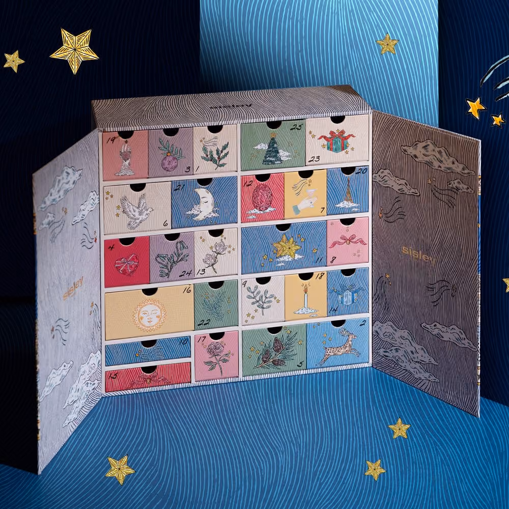 Sisley 2024 by Fee Greening advent calendar contents, photograph 1 of 3