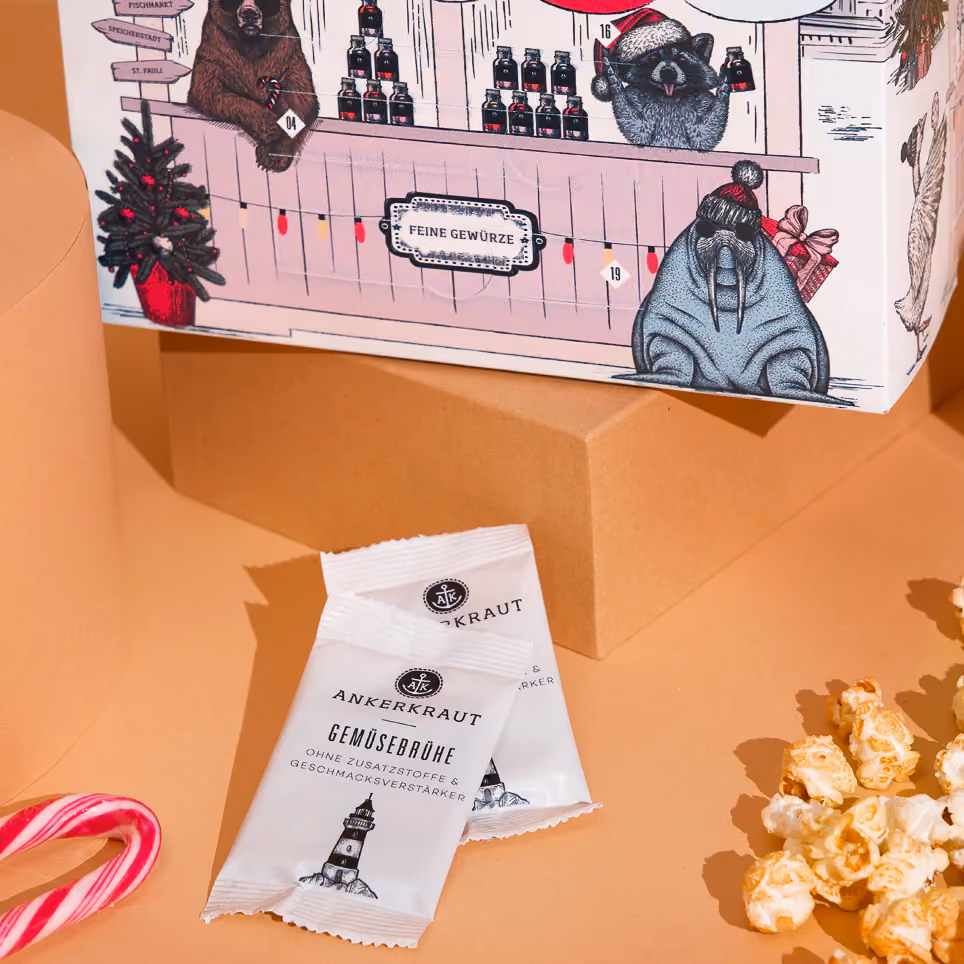 Ankerkraut Anker Cube advent calendar contents, photograph 2 of 2