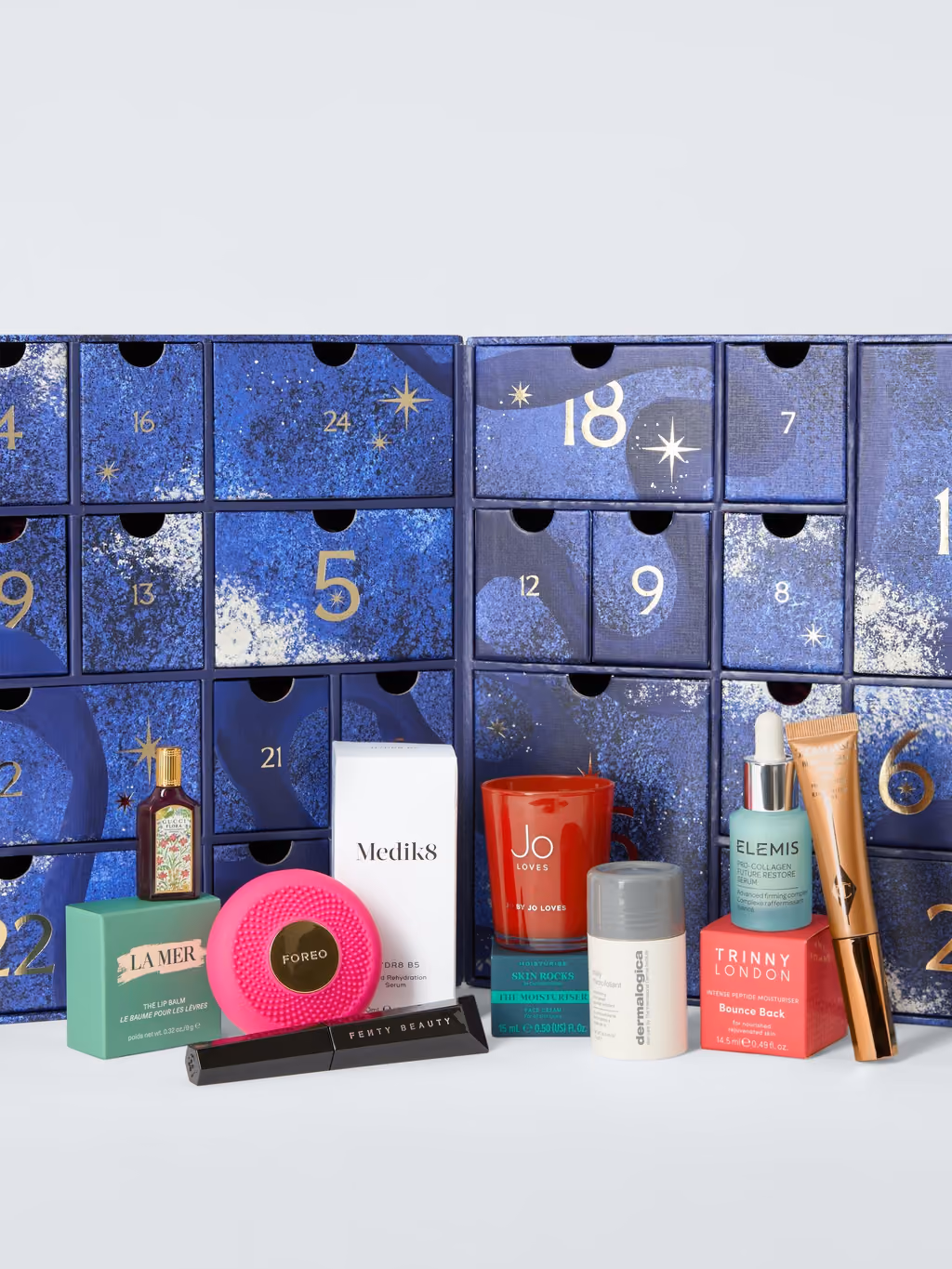 The John Lewis 2026 drawers pulled open with products standing in front of them