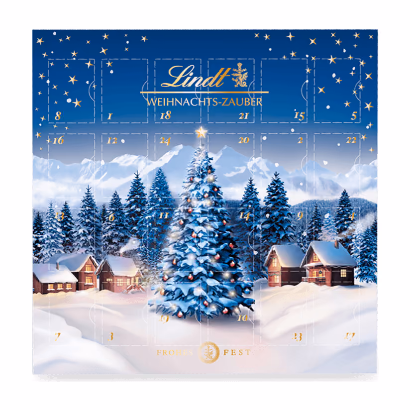 Lindt Weihnachtszauber Mini Tabletop 2026, Lindt advent calendar