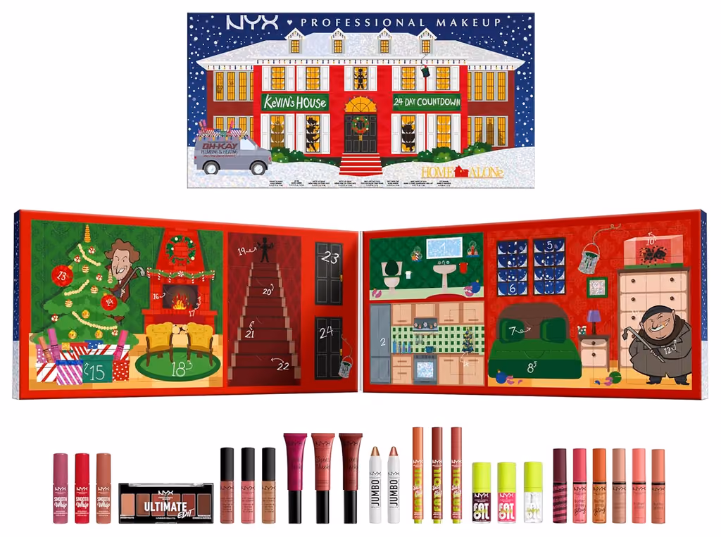 NYX Professional Makeup Home Alone advent calendar contents, photograph 1 of 3