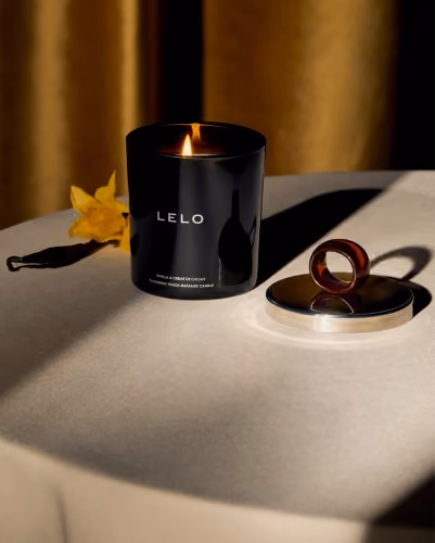 Lelo Flickering Touch Massage Candle, Vanilla & Crème de Cacao