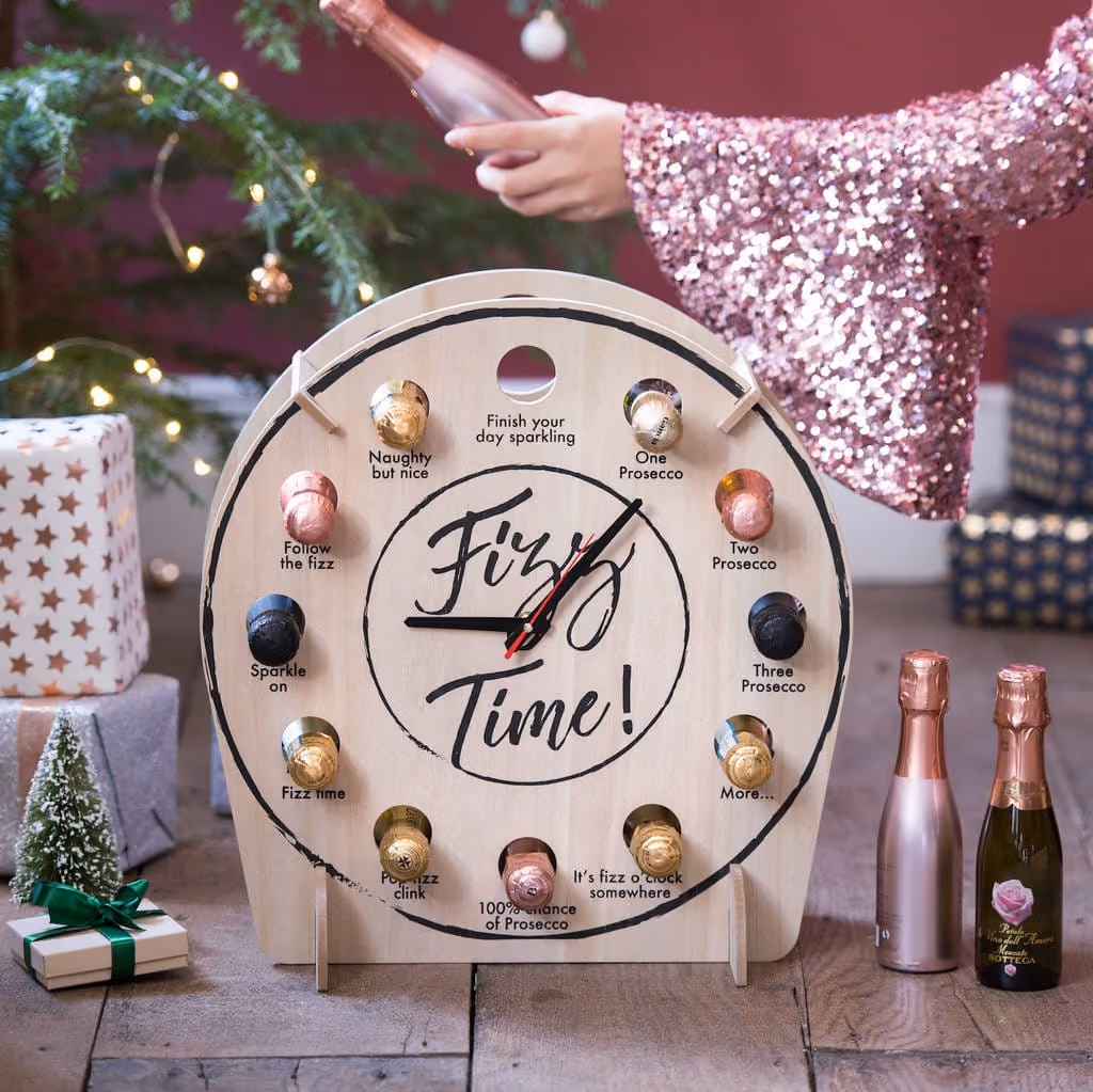 Prosecco O'Clock Countdown advent calendar contents, photograph 1 of 2