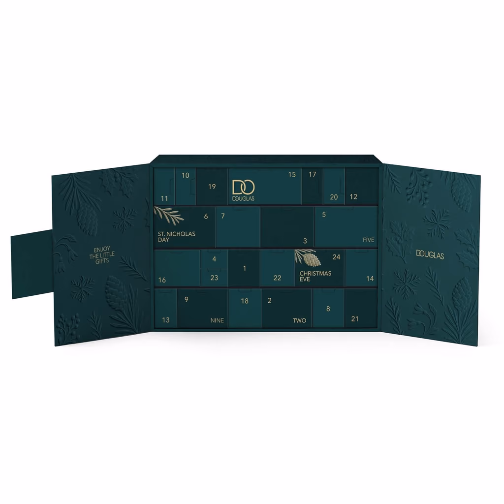 The green chest opened into two wings of numbered doors