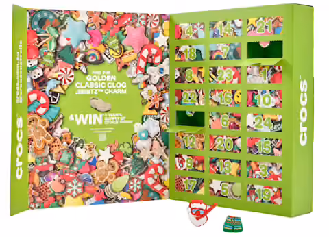 Crocs 2025 advent calendar contents, photograph 1 of 1