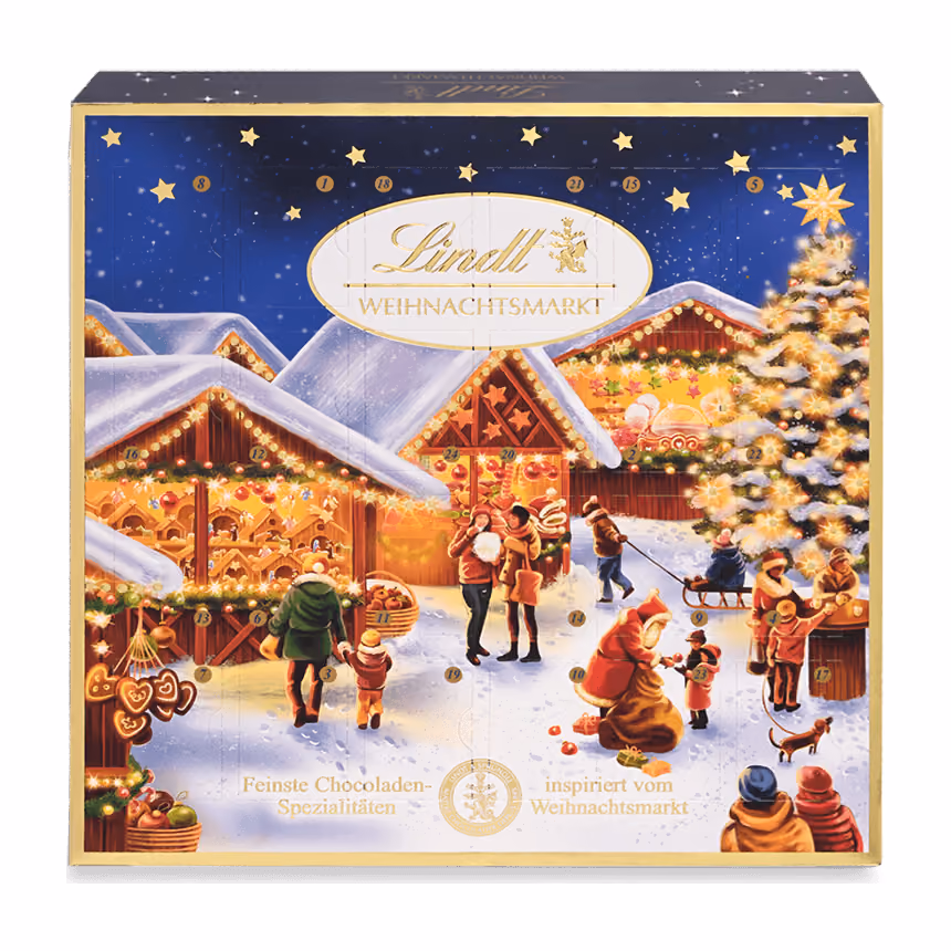 Lindt Weihnachtsmarkt Mini Tabletop 2026, Lindt advent calendar