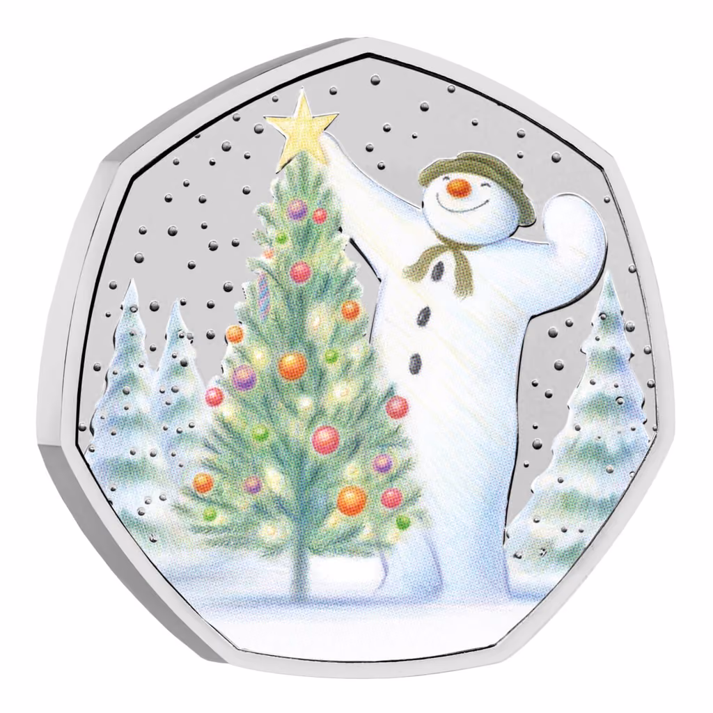 The Royal Mint 2024 (Snowman) advent calendar contents, photograph 3 of 3