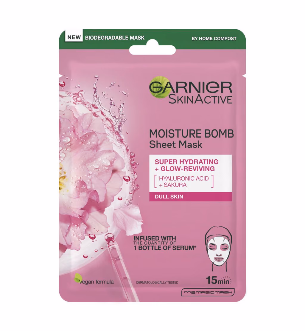 Garnier Moisture Bomb Sakura Hydrating Sheet Mask