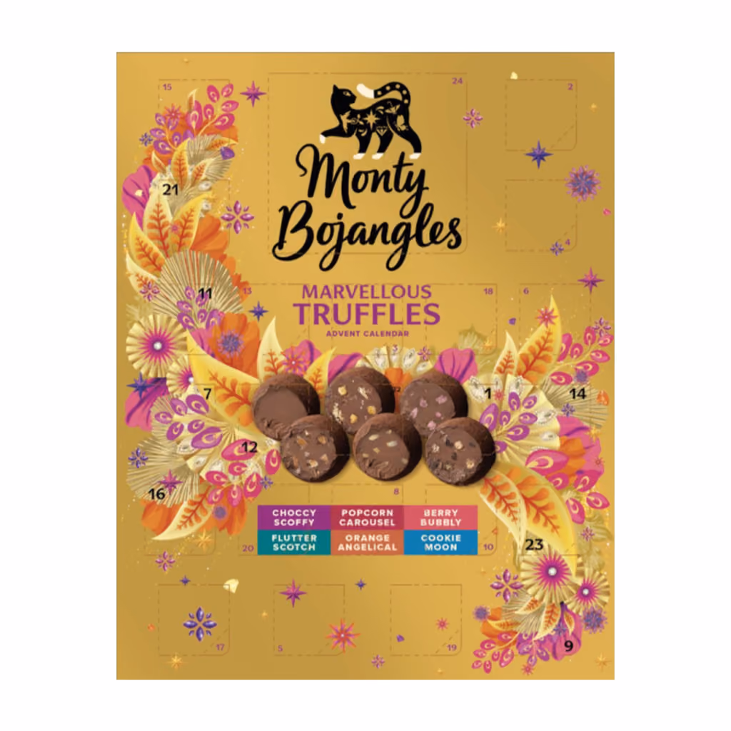 Monty Bojangles Marvellous Dusted Truffles Collection 2026, Monty Bojangles advent calendar