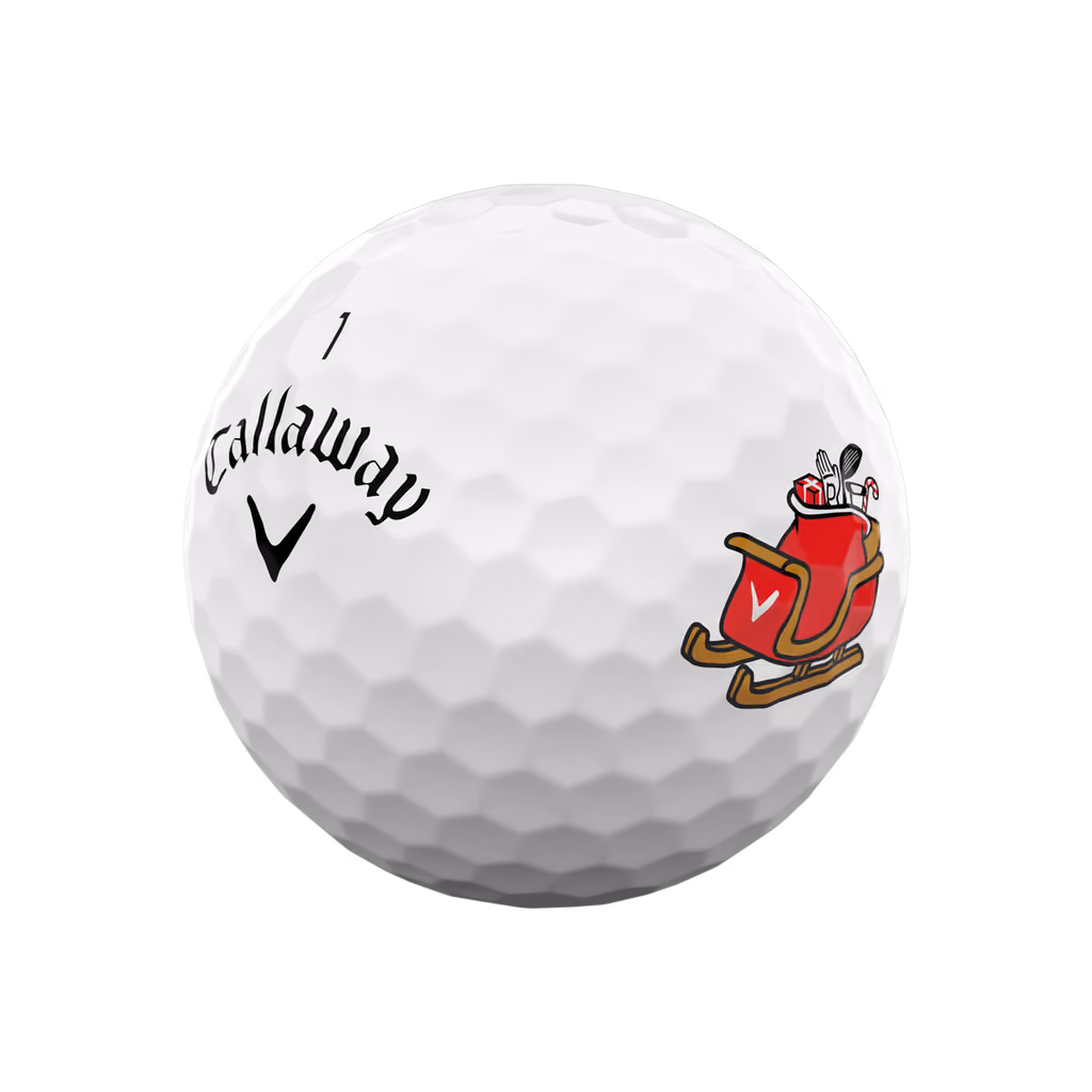 Ball 1, printed with Santa's sleigh