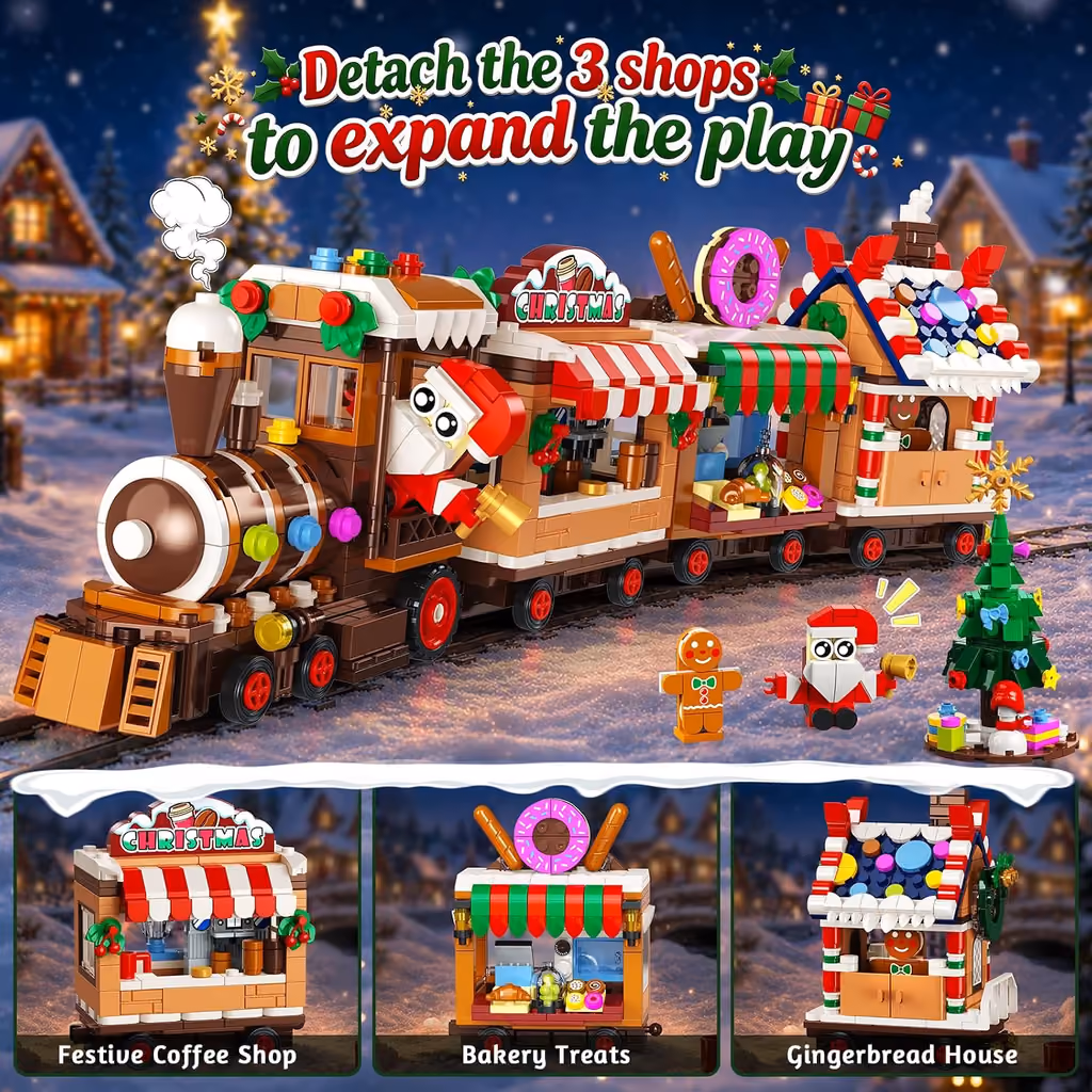 The three shops lifted off the train cars