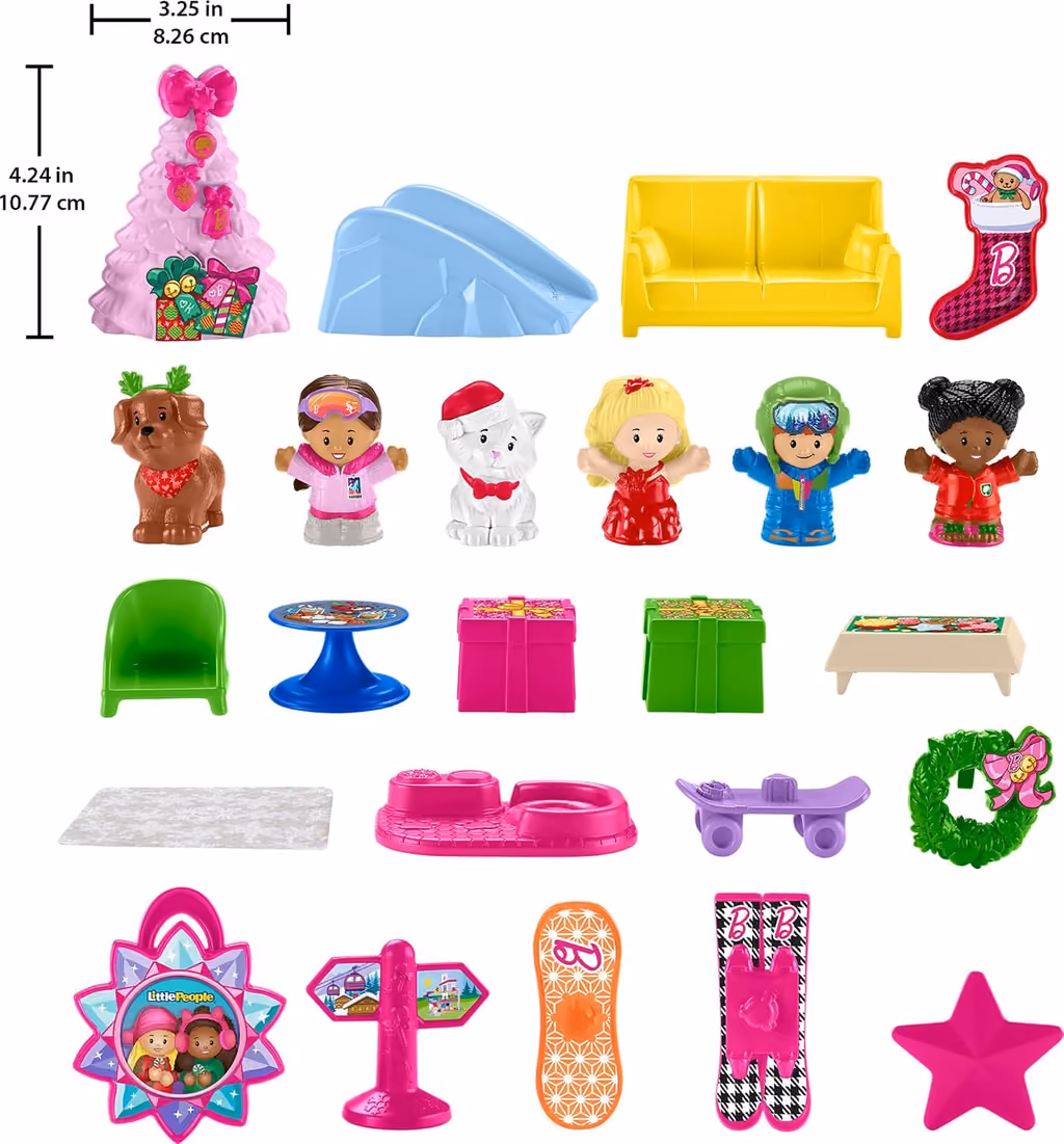 All 24 pieces laid out one by one