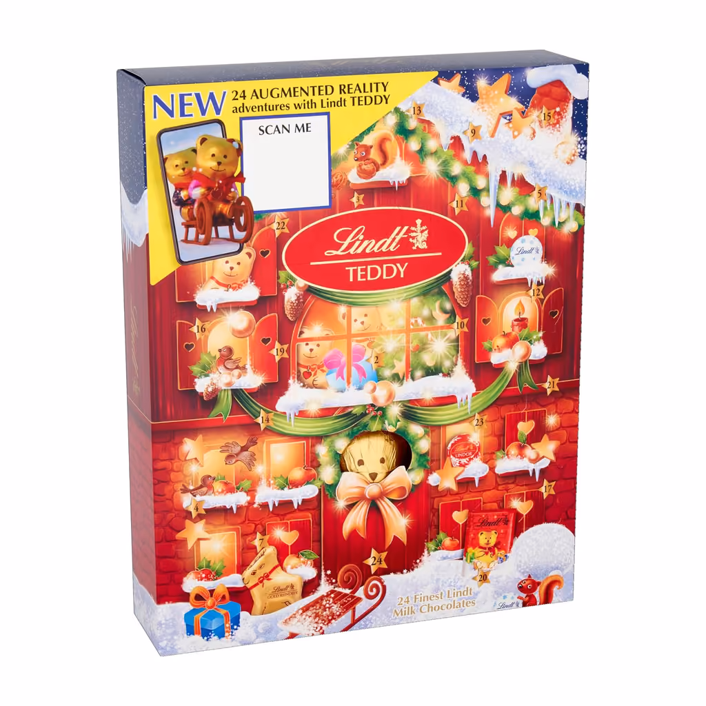 Lindt Teddy Milk Chocolate 2025, Lindt advent calendar