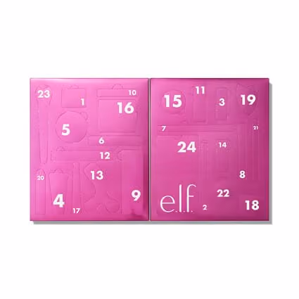 e.l.f. Sleigh the Holidays 24-Day advent calendar contents, photograph 1 of 1