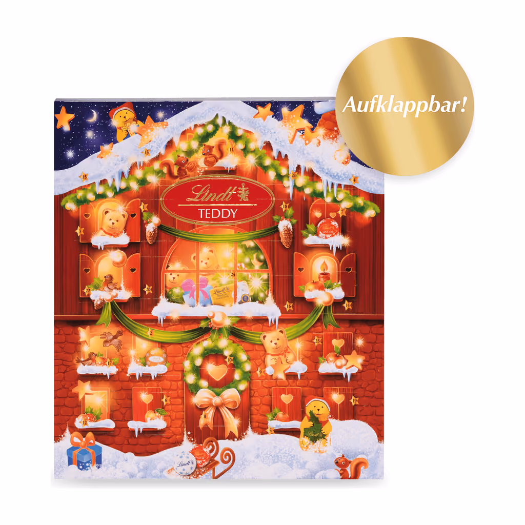 Lindt Kleiner TEDDY 2026, Lindt advent calendar