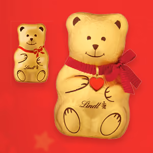 Lindt Teddy Milk Chocolate 2025 advent calendar contents, photograph 2 of 6
