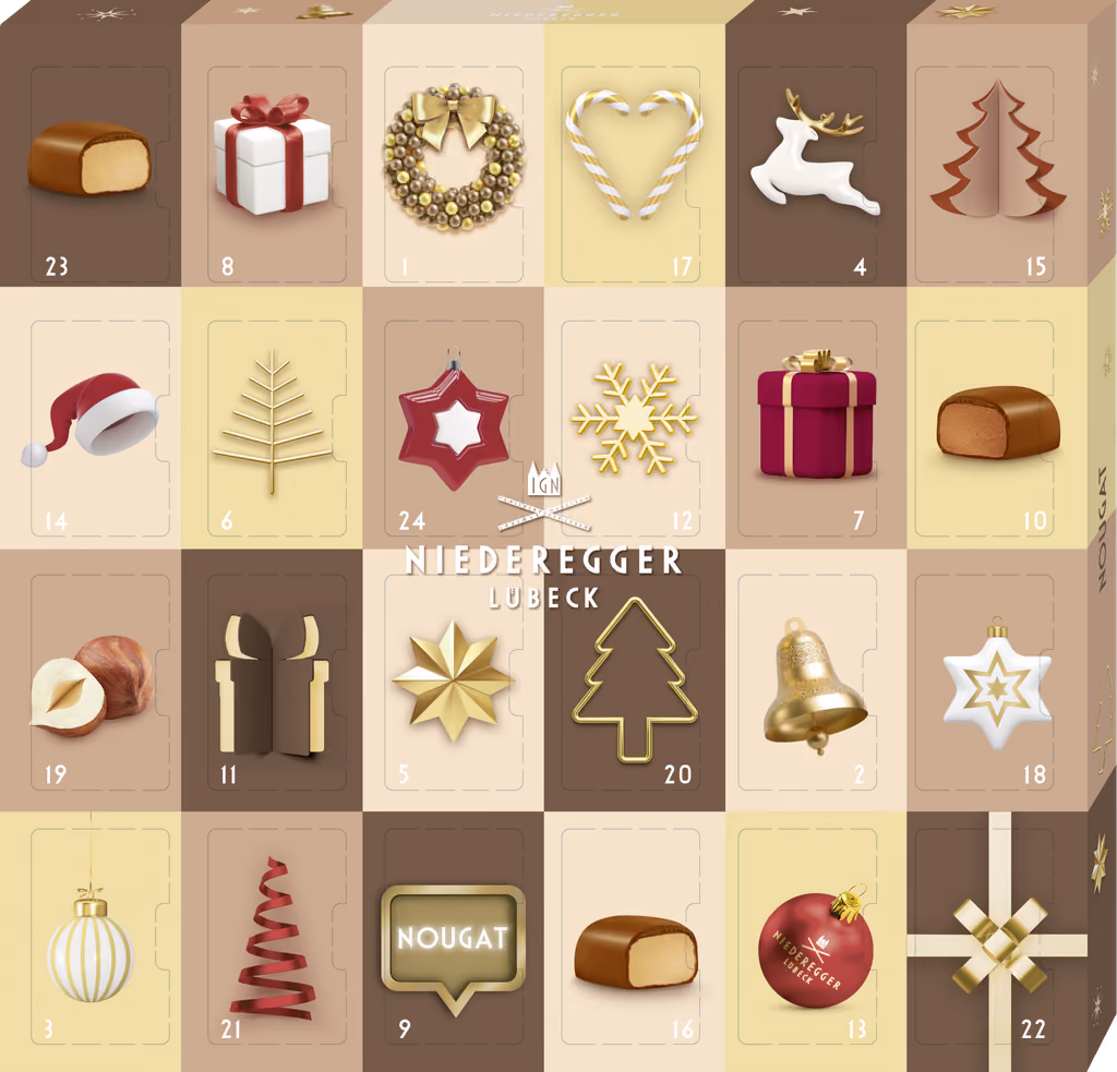 Niederegger Mini Nougat Advent Calendar 2026, Niederegger advent calendar