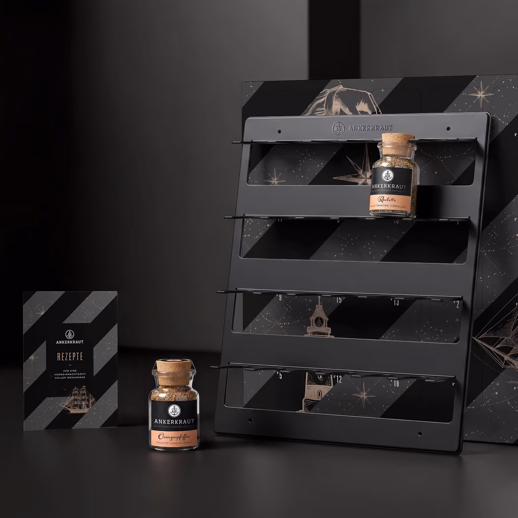 The metal rack and a jar standing beside the closed box