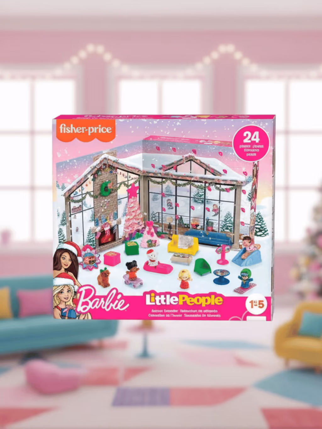 Our photograph of what is inside Fisher-Price Little People Barbie Toddler Toy