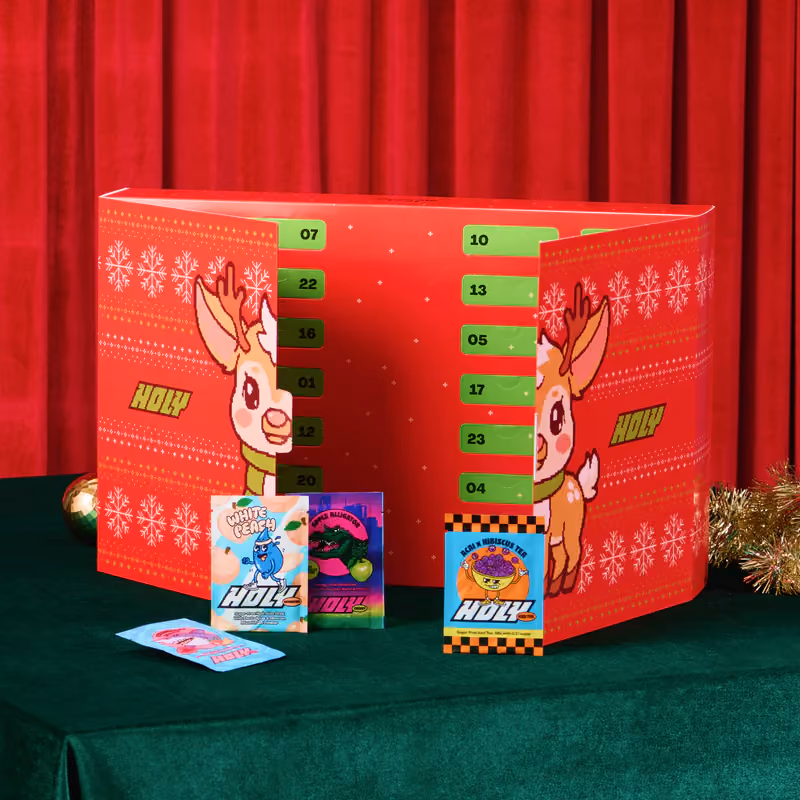 HOLY Starter (with Energy) advent calendar contents, photograph 1 of 1