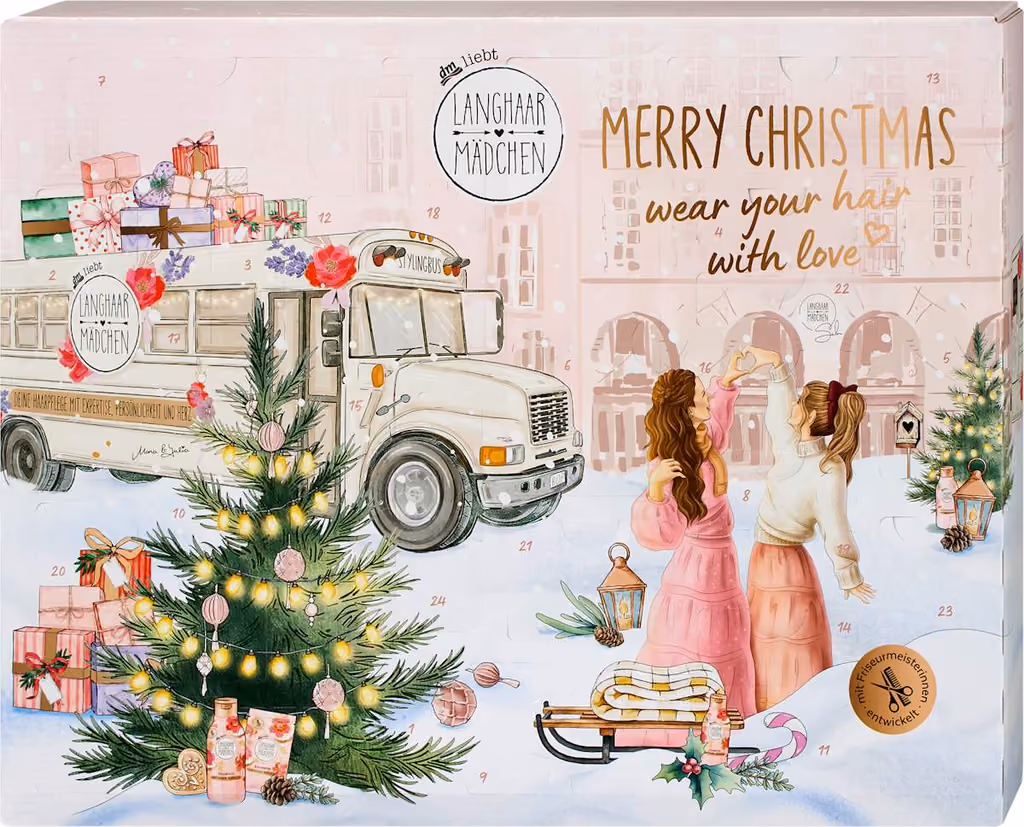Langhaarmädchen Merry Christmas 2026, Langhaarmädchen advent calendar