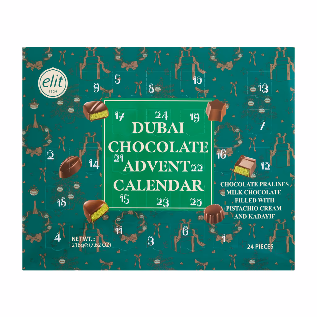 Elit Dubai Chocolate Advent Calendar 2026, Elit advent calendar