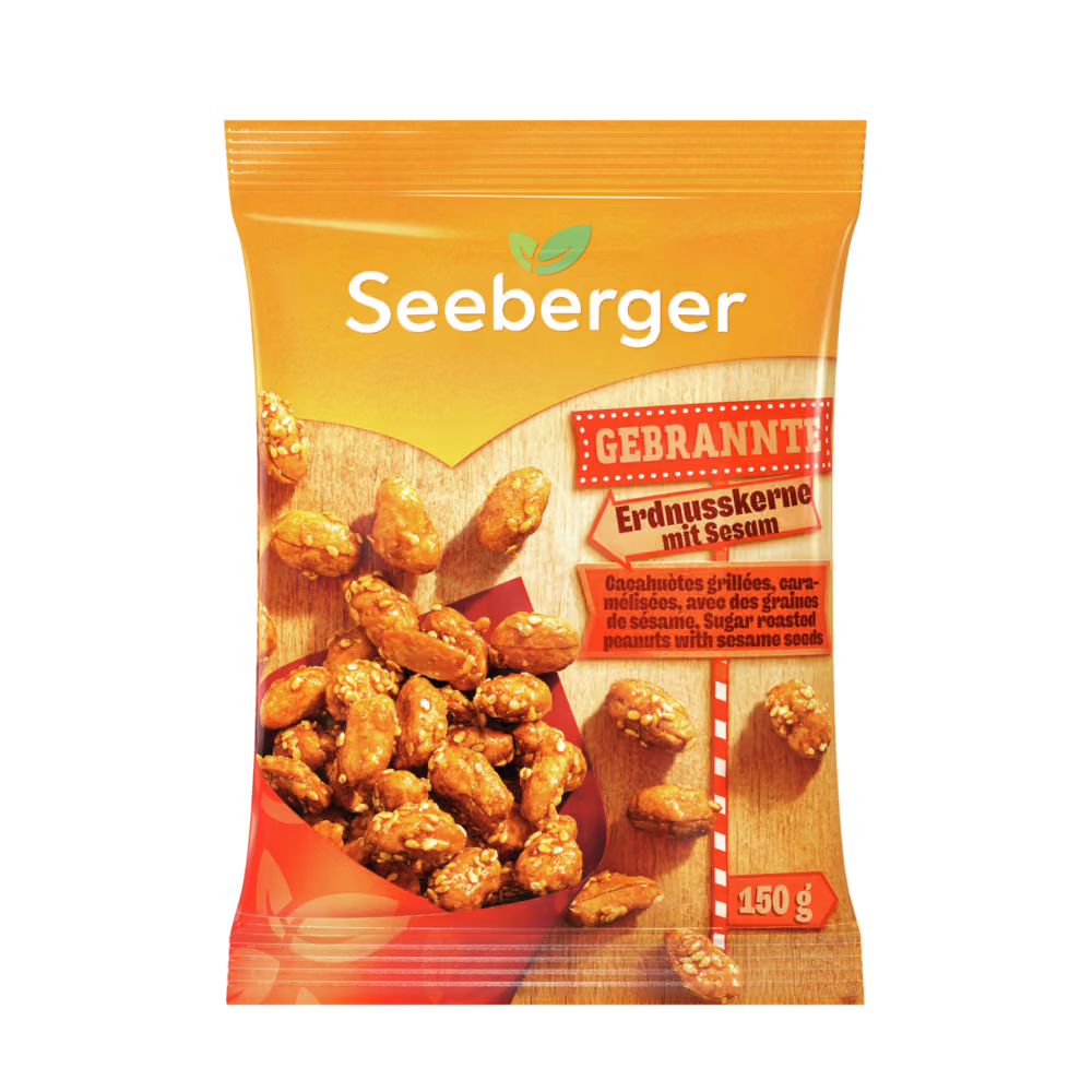 Seeberger Gebrannte Erdnusskerne mit Sesam