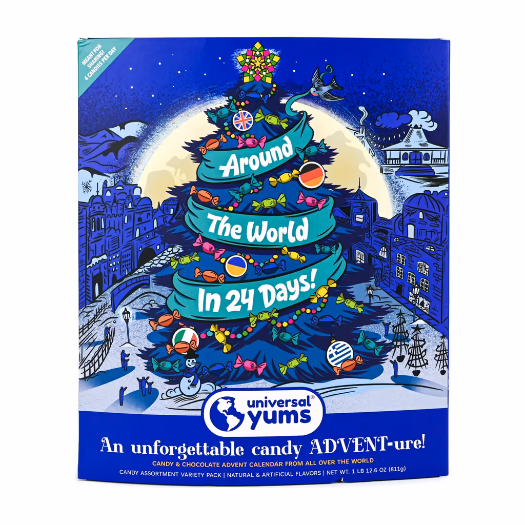 Universal Yums Around the World Assorted Candy, Universal Yums advent calendar