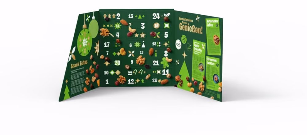 Seeberger 2024 advent calendar contents, photograph 1 of 3