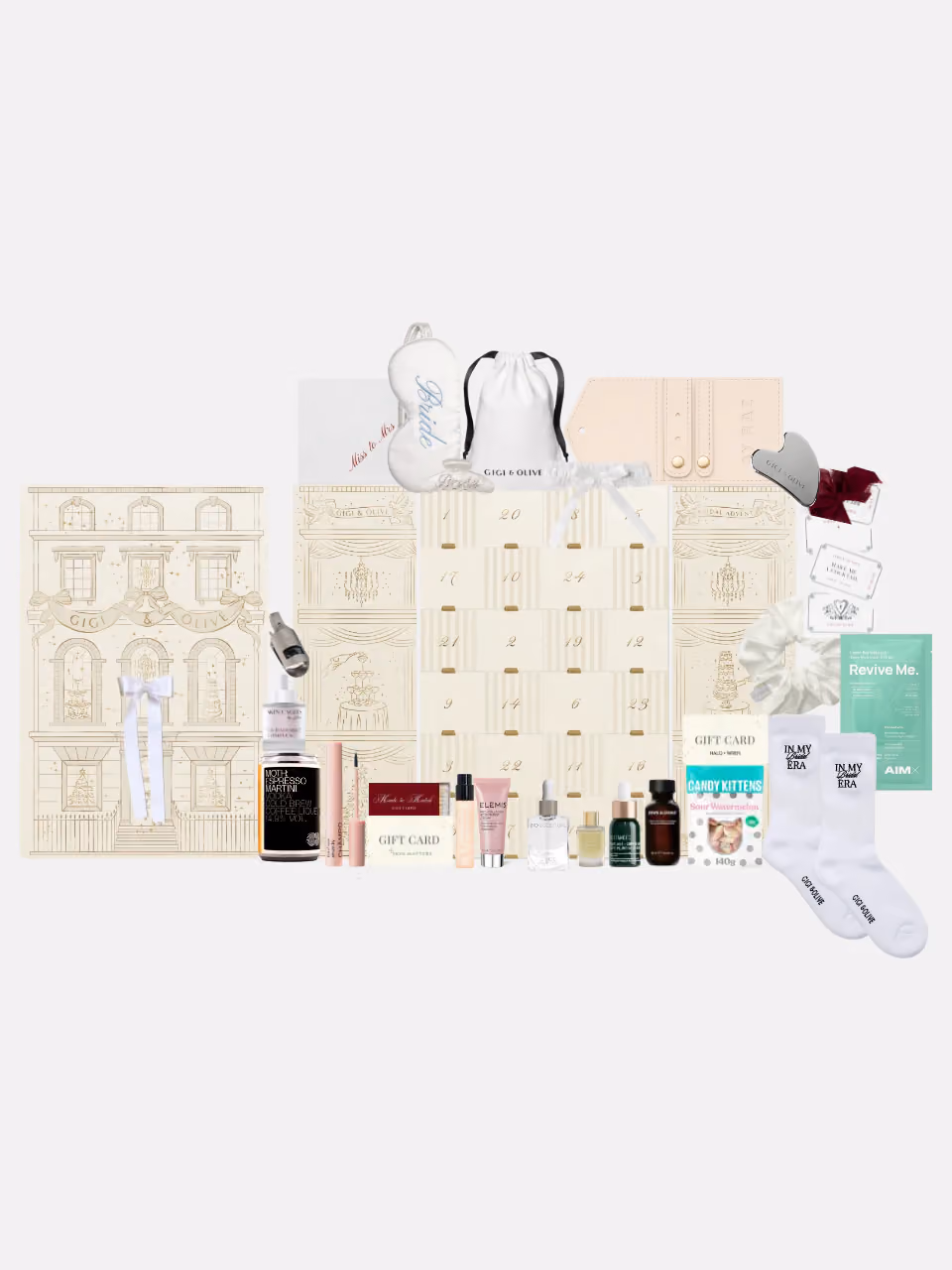 Gigi & Olive Bridal 2025 advent calendar contents, photograph 1 of 1