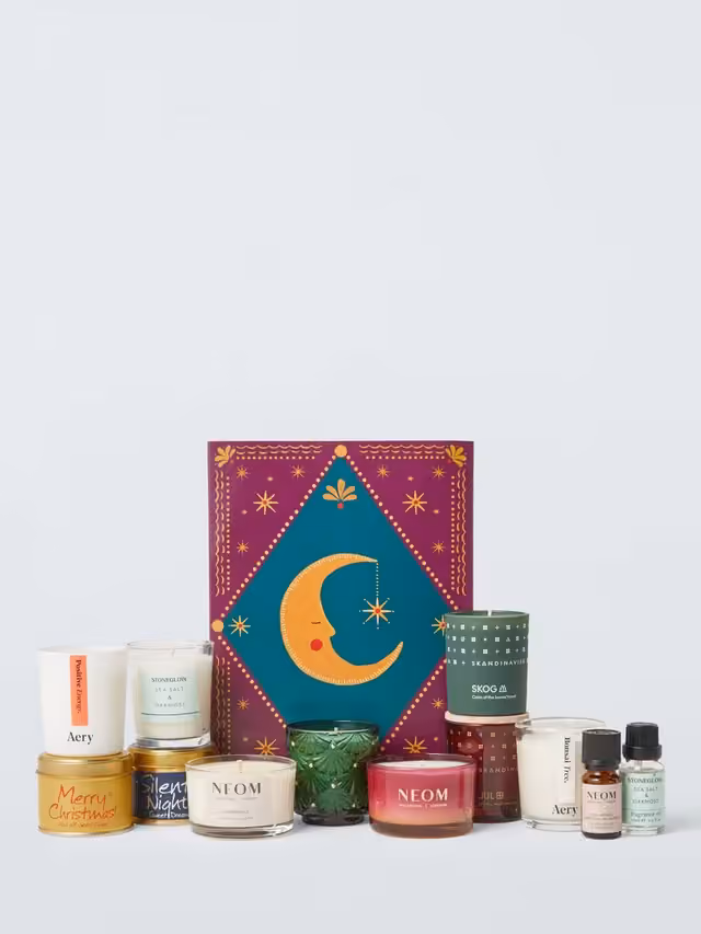 John Lewis Scented Candle & Oils advent calendar contents, photograph 1 of 1