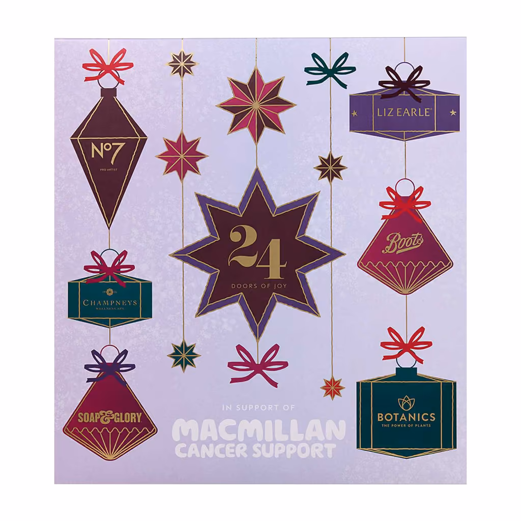 Boots x Macmillan 24 Doors of Joy 2025, Boots advent calendar