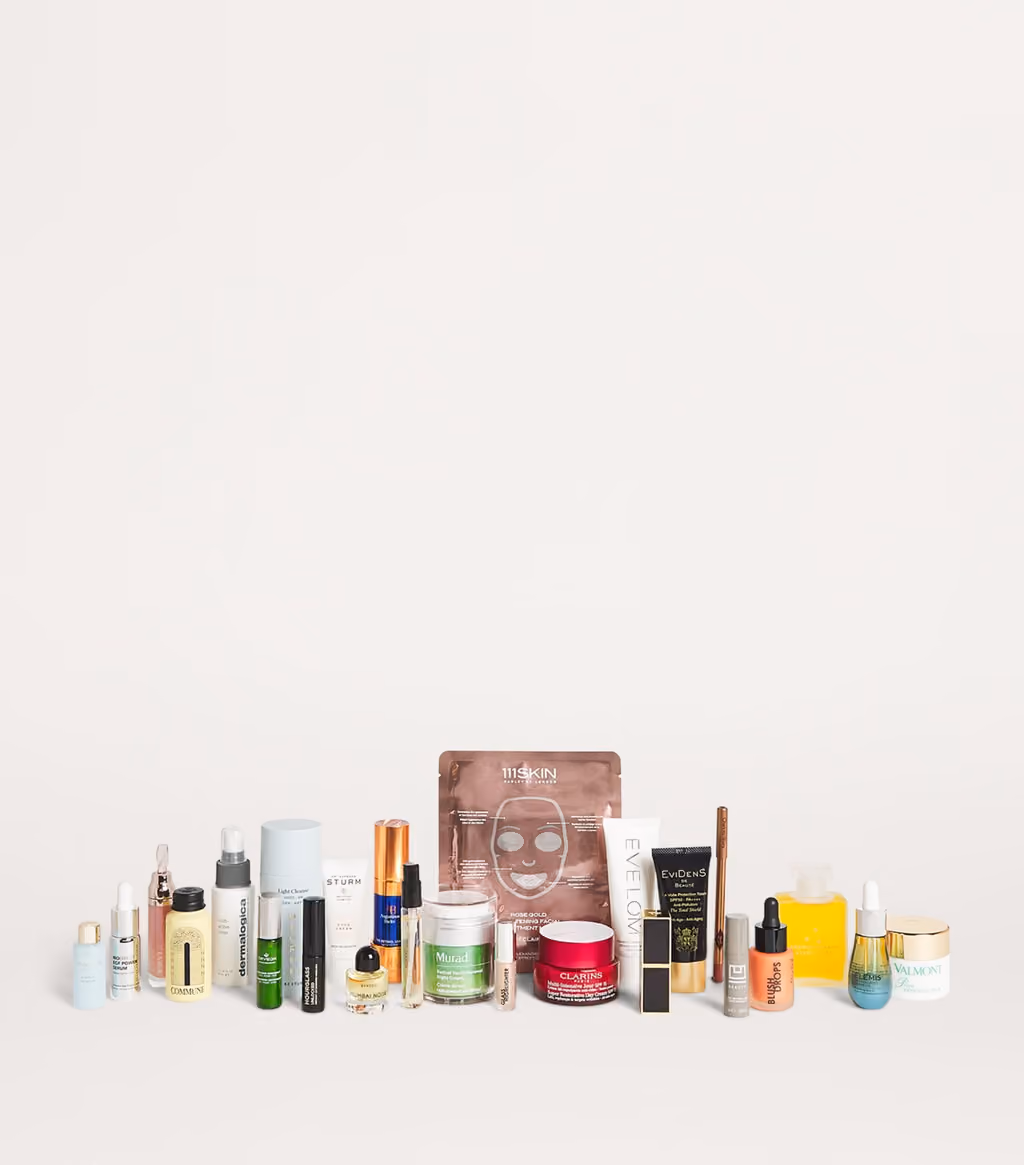 The Harrods Beauty 2024 advent calendar contents, photograph 1 of 1