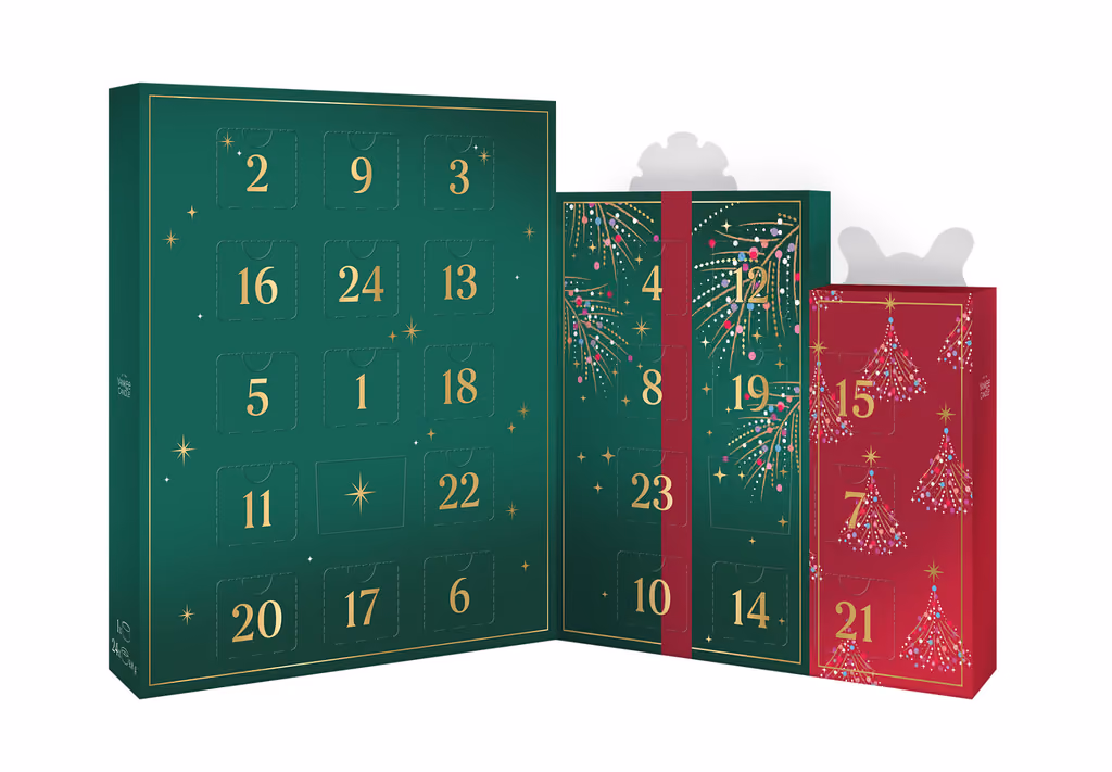 The box opened to its numbered doors and the holder compartment