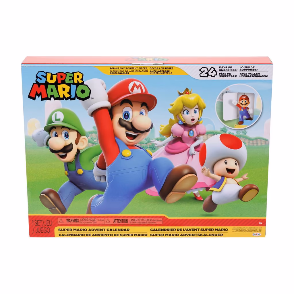 JAKKS Super Mario Mushroom Kingdom 2026, Super Mario advent calendar