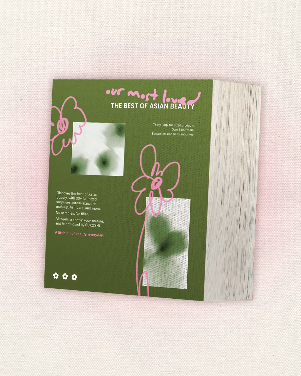 The back of the Sukoshi 2026 box listing the best of Asian beauty