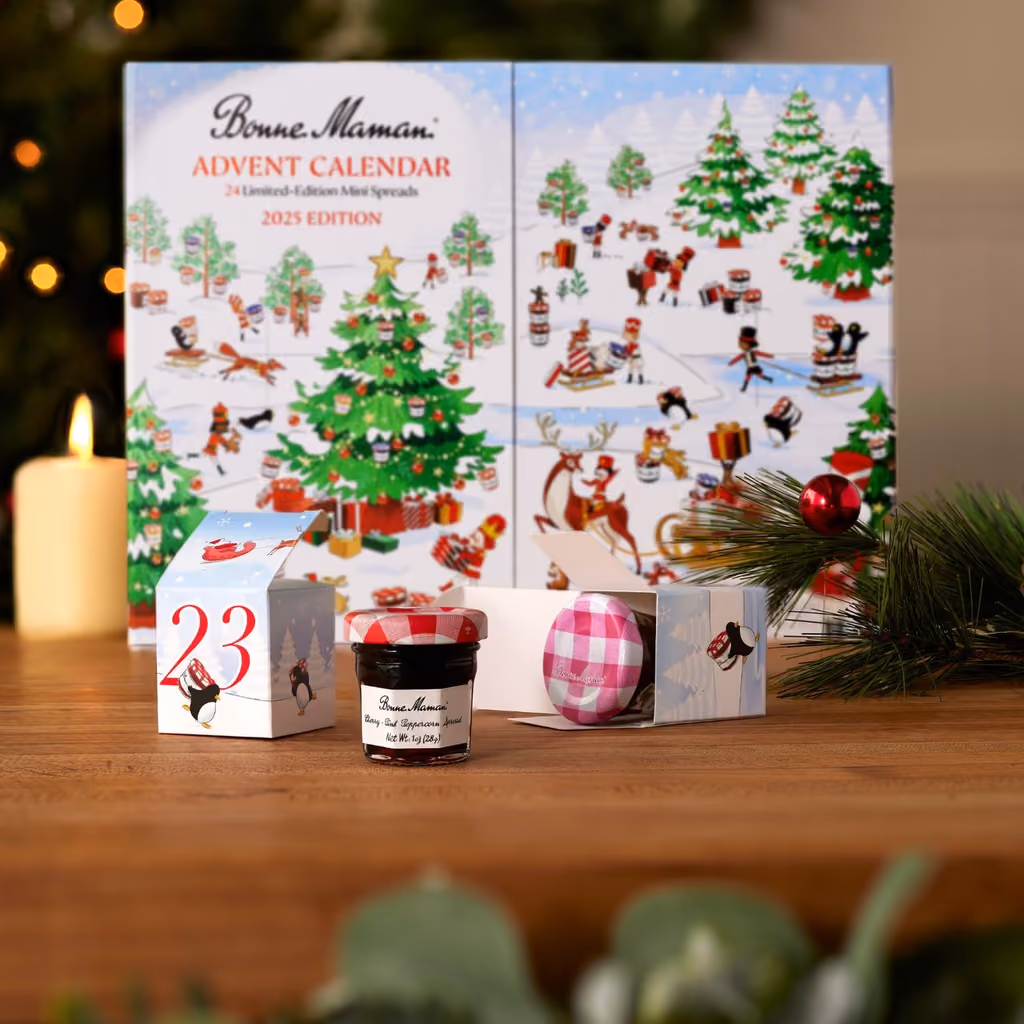 Bonne Maman 2025 Limited Edition 24 Mini Spreads advent calendar contents, photograph 1 of 2