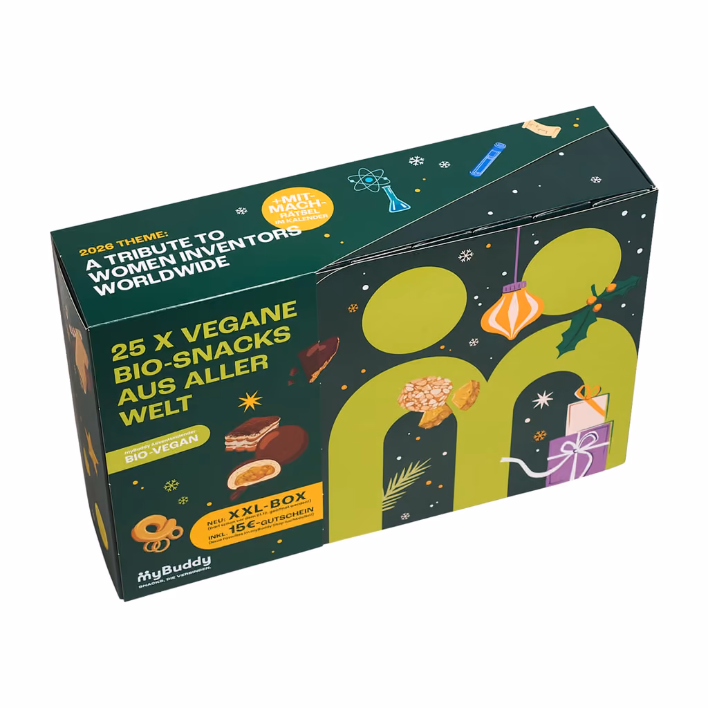 myBuddy Vegan Organic Snacks Advent Calendar 2026, myBuddy advent calendar