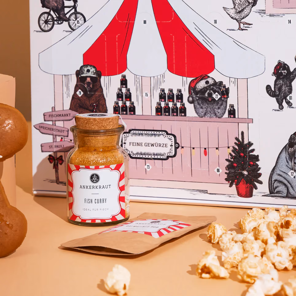 Ankerkraut Premium 2024 advent calendar contents, photograph 1 of 2